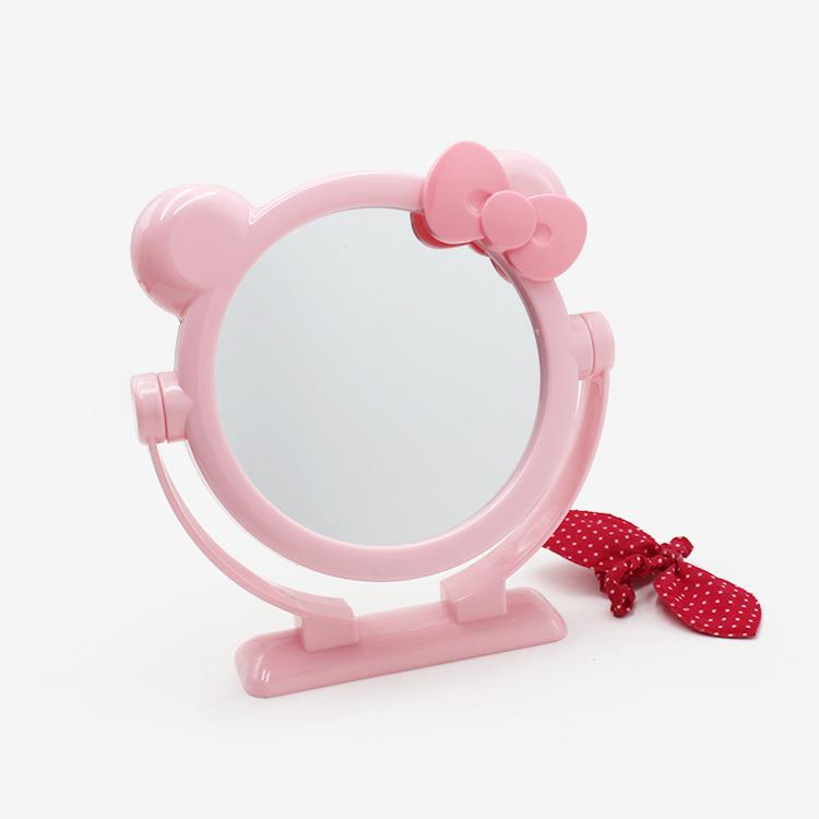 HD-02蝴蝶结公主镜便携镜塑料双面梳妆镜子